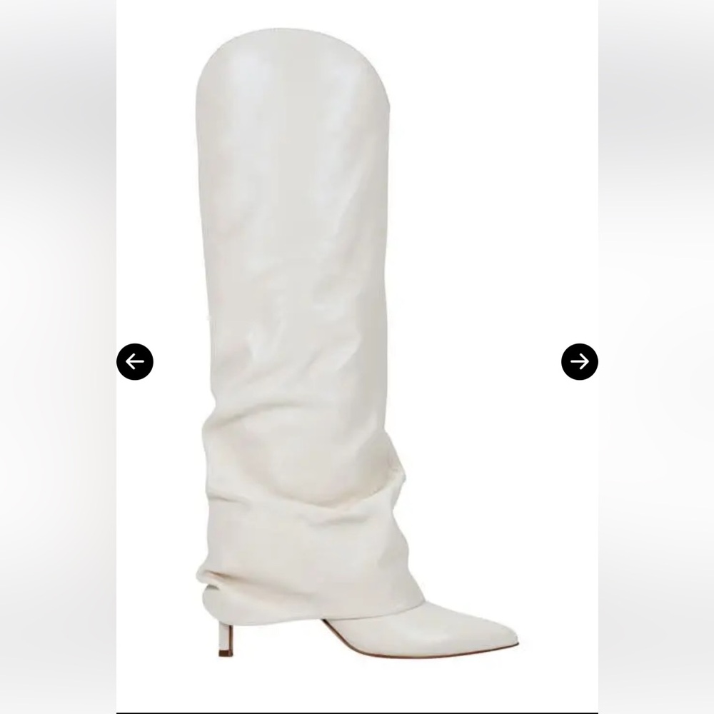 Marc fisher - Nairine Knee High Boot - White - Size 8 - Picture 2 of 6